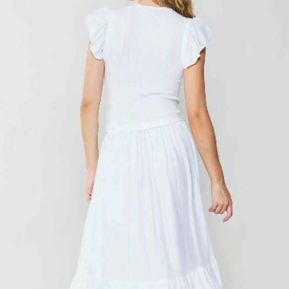 Ruffled Sleeve Sweater Dress - Current Air - Picture 3 of 3